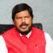 The Minister of State for Social Justice & Empowerment, Shri Ramdas Athawale addressing a press conference, in New Delhi on November 24, 2017.