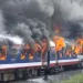 Maharashtra DEMU train catches fire between Ahmednagar and Narayanpur nobody hurt