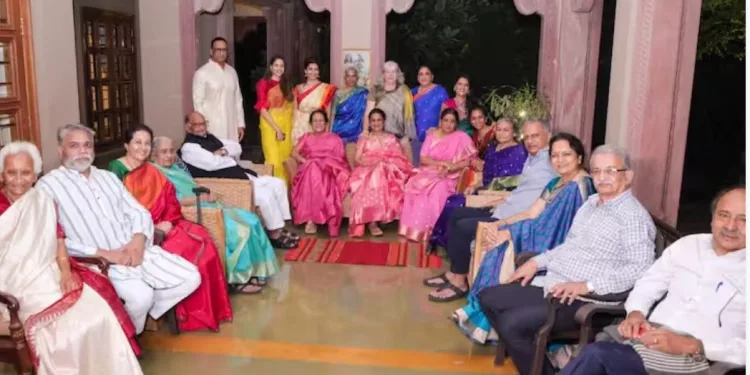 Pawar family presents at shriniwas pawar house baramati