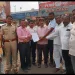 kedgaon-news-agitation against potholes on service road pune