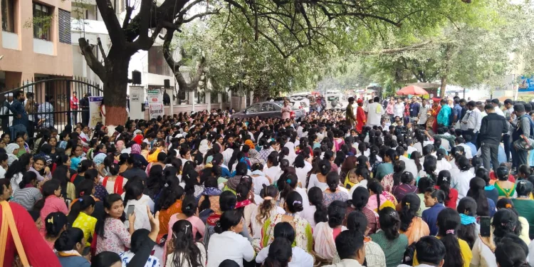 Medical staff of pcmc on strike