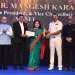 MIT ADT Vice chancellor Mangesh Karad felicitated by jeevan gaurav puraskar