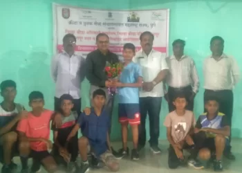 mayur shelar selected for state level tennis competitionuruli kanchan pune