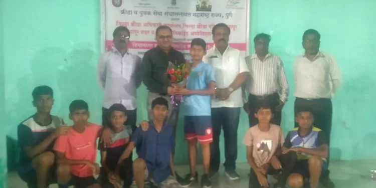 mayur shelar selected for state level tennis competitionuruli kanchan pune