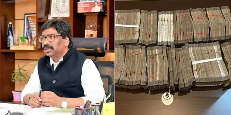 Ed Seizes Huge Cash Luxary Suv Incriminating Documents From Jharkhand Cm Hemant Soren Delhi Bunglow