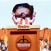 Eknath Shinde as Shivsena Pramukh banner displays in bandra