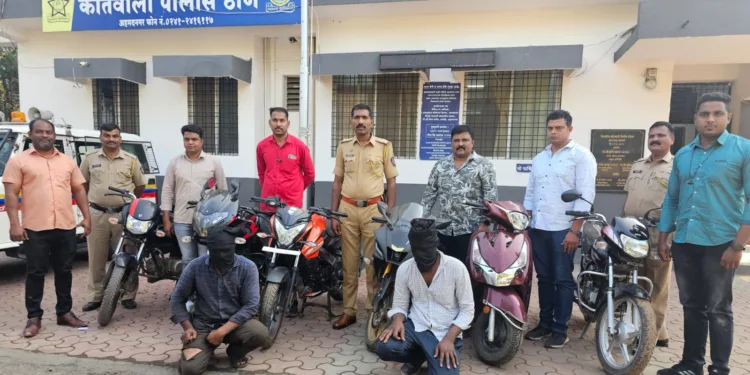 Ahmednagar Kotwali police arrested two wheeler thieves