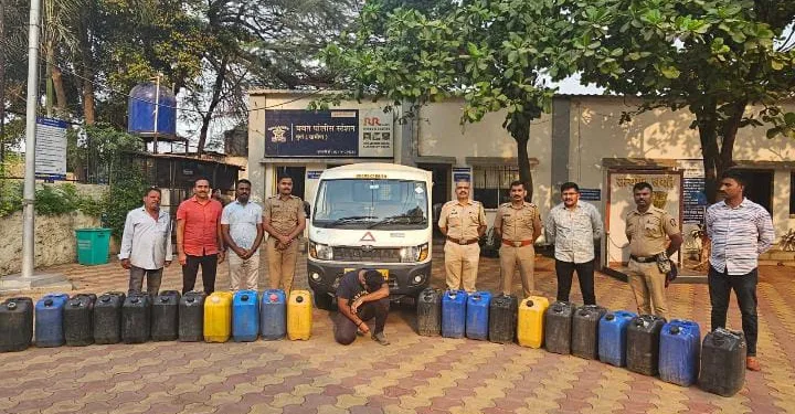 Yavat police action on man for illegal leaker daund pune