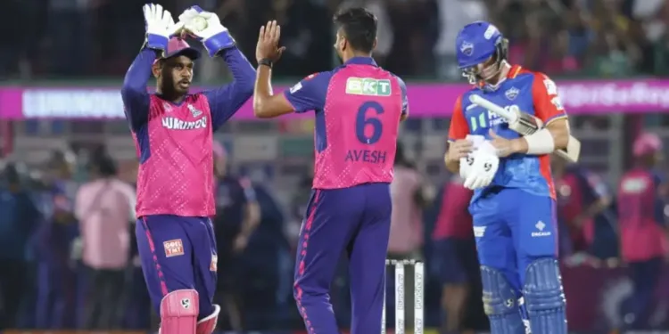 Rajasthan Royal wins by 12 runs against delhi capitals