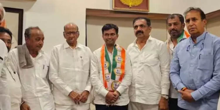 Social media star nitesh karale joins NCP-sharadchandra Pawar