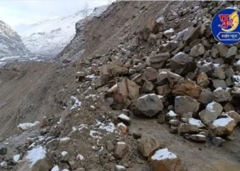 Manali-Leh highway blocked after major landslide at Sissu in Lahaul and Spiti