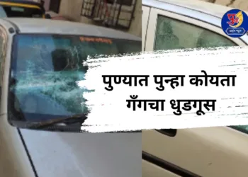 Koyta Gang Vandalized vehicles in bibwewai pune