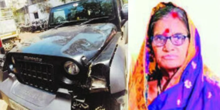 woman died in road accident in koregaon bheema pune