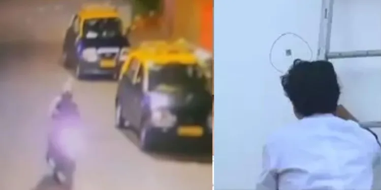 Gunshots outside Salman Khan home Leaked CCTV footage captures shooters fleeing on motorcycle