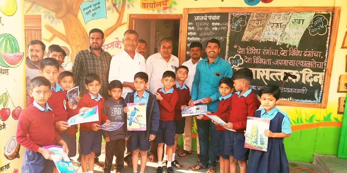 student from satkarwadi ZP school success in manthan exam