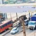 illegal hoardings on pune-solapur national highway loni kalbhor