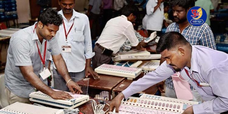 order for 100 meter area from vote counting center in pune