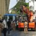 Cycle rider died as crane hits on karve road pune