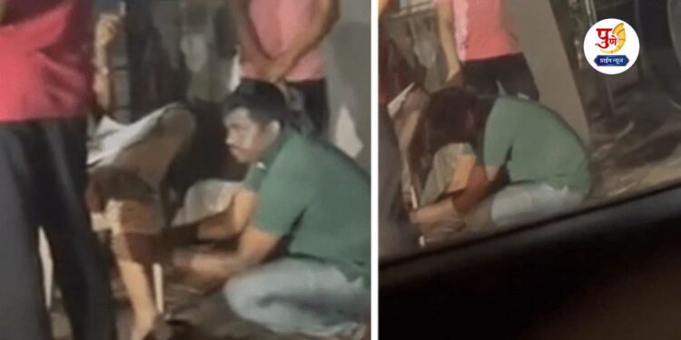 Youth massages cops leg, video goes viral