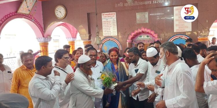 Grand welcome of Supriya Sule in Yavat daund pune