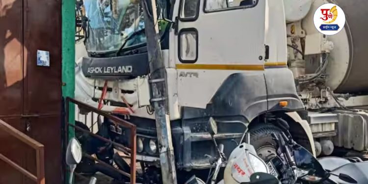 One died in road accident in chandani chowk pune