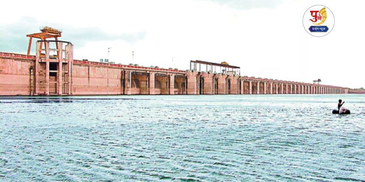 3.84 tmc water storage increased in Ujani water dam