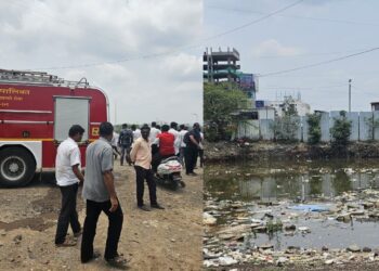 Four girls falls in water potholes one died and three girls saved in kondhwa pune