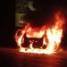 Car caught with fire on Mumbai pune expressway