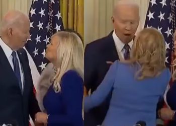 biden-nearly-kisses-woman-in-viral-video-wife-jill-steps-in-to-save-him-from-embarrassment