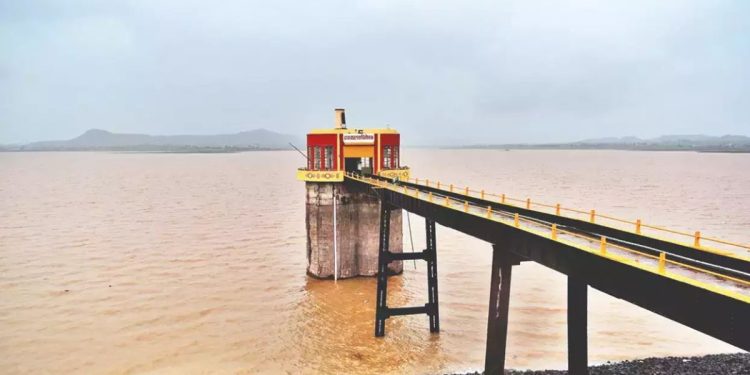 five percent water increased Gangapur dam nashik