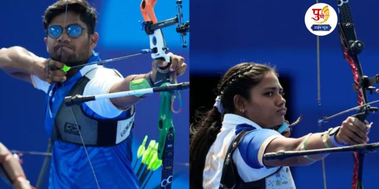 Paris Olympics 2024 Ankita-Dhiraj Enter Quarter-final Of Archery Mixed Team Event