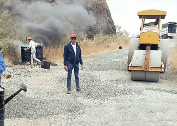 ambadkhind ghat road started for light weigh