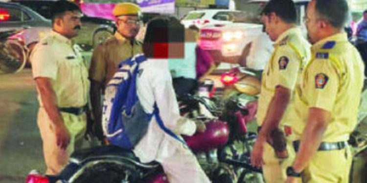 Uruli kanchan police seized bullet for playing horn pune