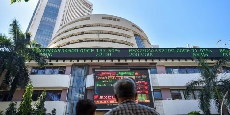 Sensex falls down by 1100 points mumbai