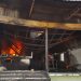 Plastic shop and godown caught with fire nhavre pune