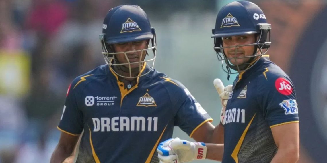 Shumbman gill and saisudarshan registered record partnership in IPL 2025