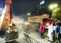 Removal of BRT road started at Nagar road pune