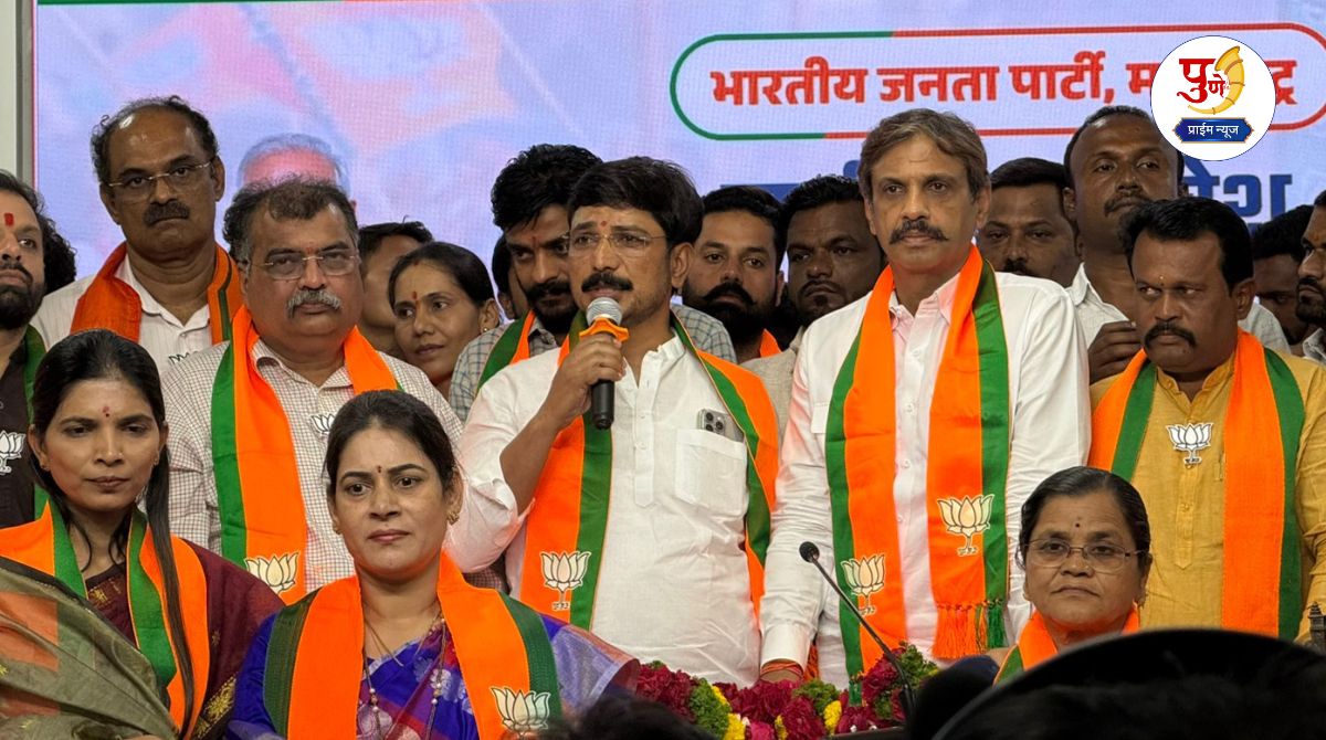 Hundreds of activists, including grandparents and former sarpanches of Kadamwakvasti, join BJP under the leadership of Pradeep Kand