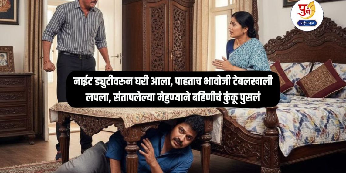 Chhatrapati Sambhajinagar: After brother-in-law went on night duty, aunt came home; Seeing wife and aunt alone at home, she did a terrible thing in anger...