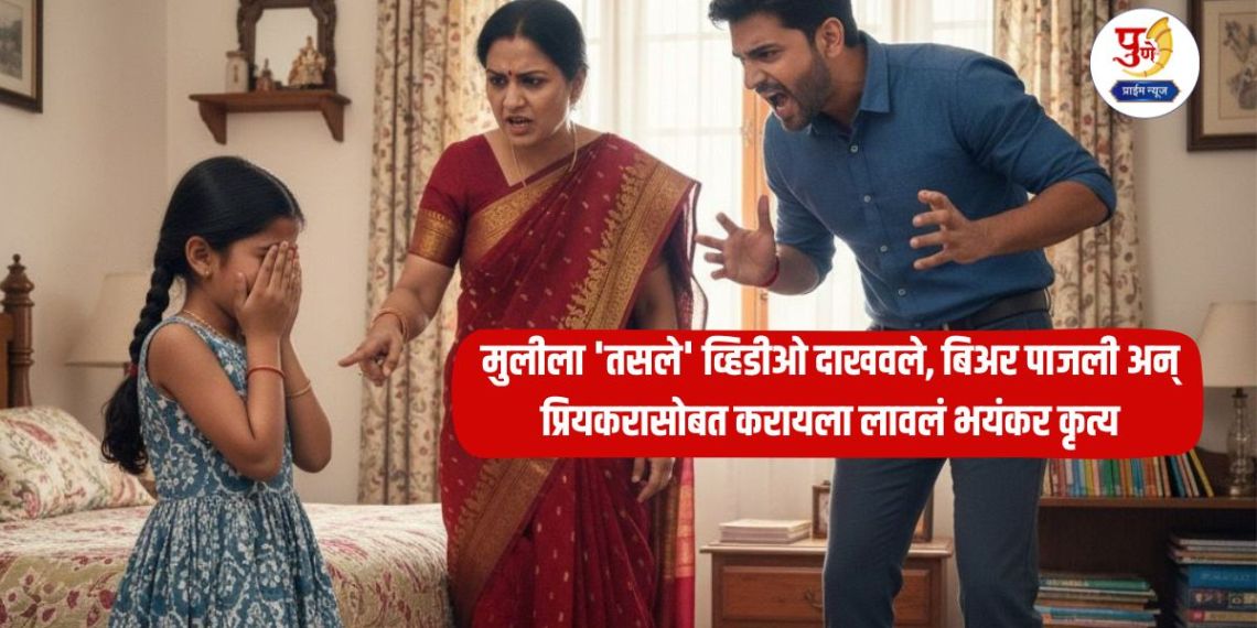 Crime News: The height of cruelty! The biological mother showed her 12-year-old daughter 'Tasle' videos, poured beer and made her do a terrible act with her boyfriend