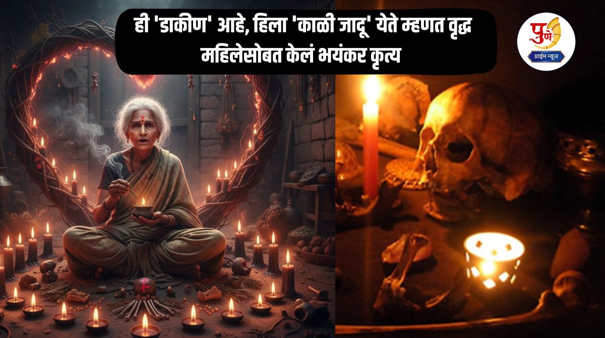 Nandurbar Crime: The limits of superstition! She is a 'witch', a terrible act was committed with an old woman, saying she knows 'black magic'