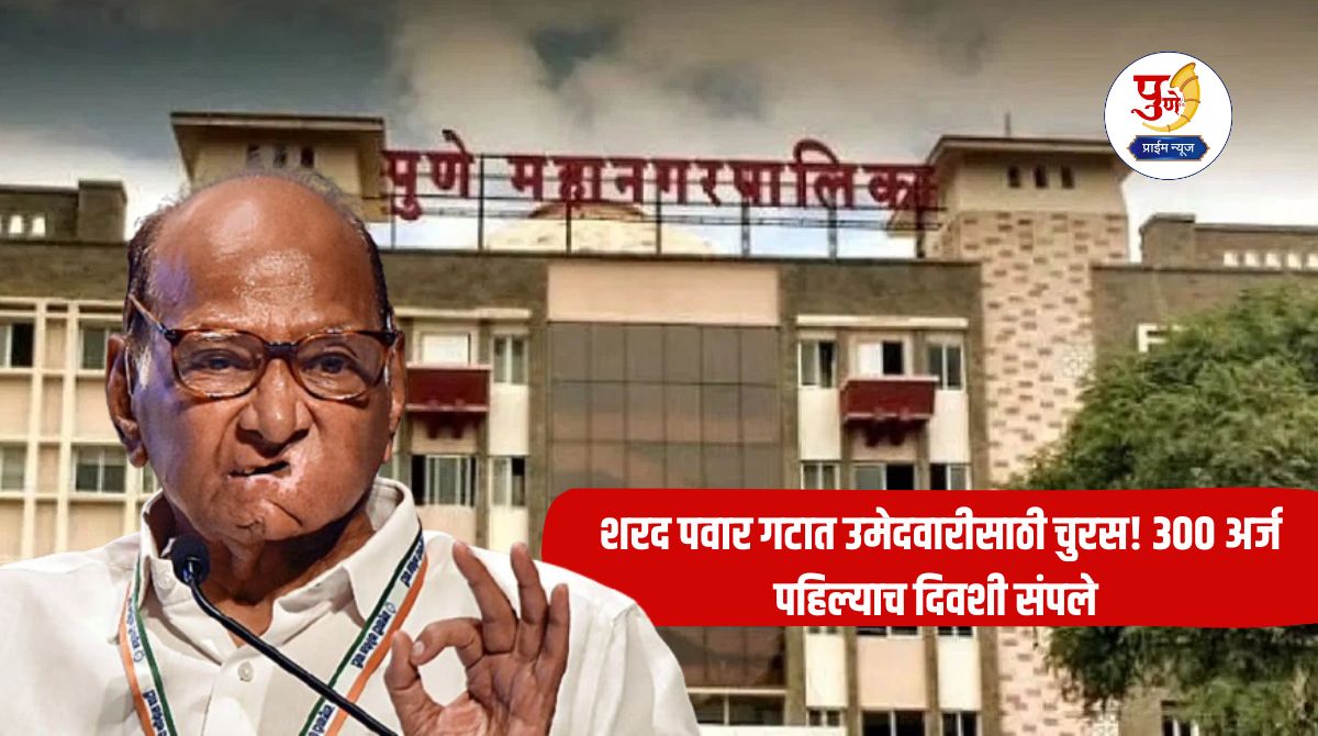 Sharad Pawar: The race for candidacy in the Sharad Pawar group! 300 applications ended on the first day; A crowd of aspirants despite paying a fee of 10 thousand