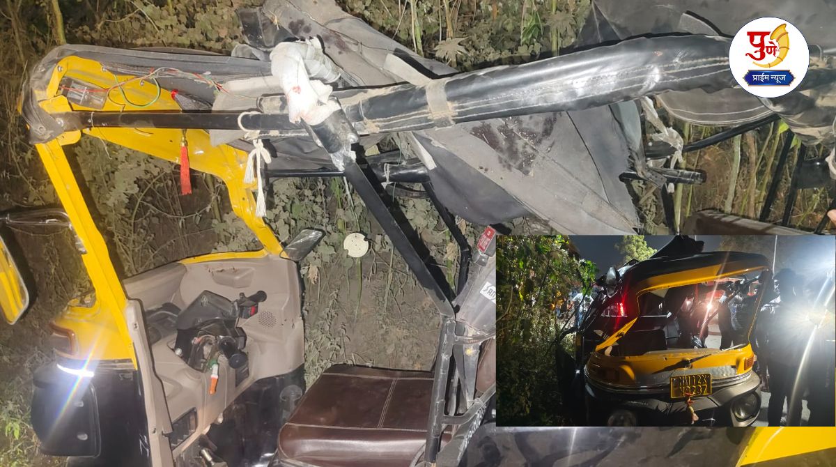 Loni Kalbhor News: ST hits rickshaw hard at Loni Kalbhor; rickshaw overturns, rickshaw driver seriously injured, incident involving ten..