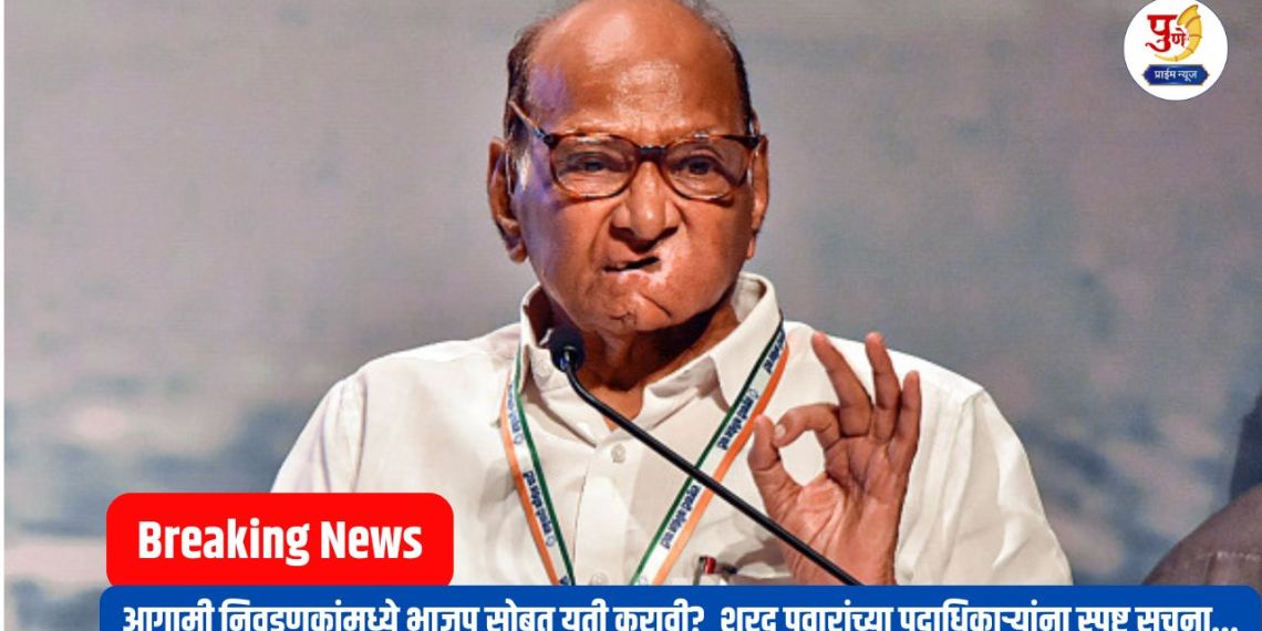 Breaking News: Should we ally with BJP in the upcoming elections? Clear instructions to Sharad Pawar's office bearers in a meeting in Mumbai...