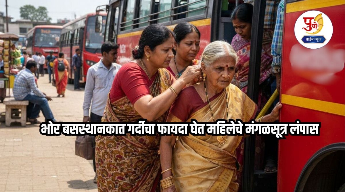 Bhor News: Taking advantage of the crowd at Bhor bus stand, a woman's mangalsutra was stolen; the accused woman was arrested within an hour