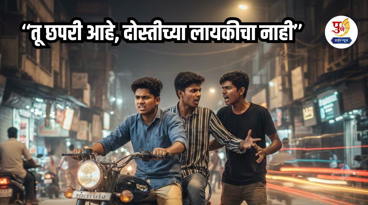 Pune Crime: Don't be a friend, be a friend! In Pune, a man stabbed his friend in the chest with a knife, saying, "You are a rascal, not worthy of friendship."