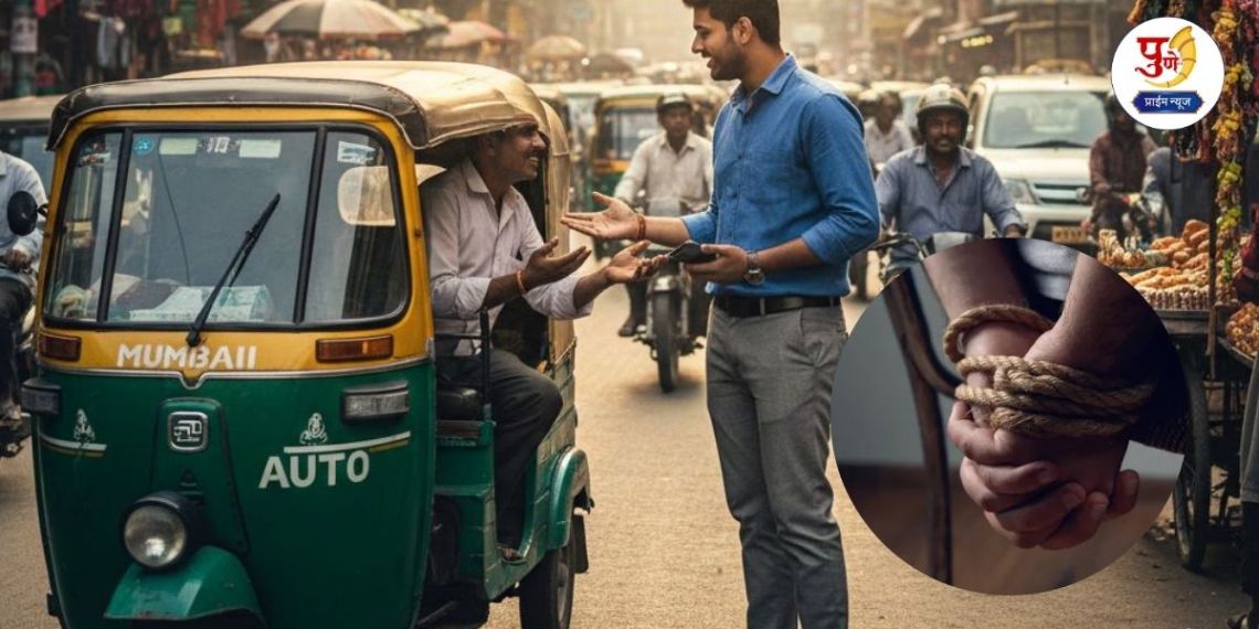 Pune Crime: 'Why did you cancel the rickshaw booking?' Angry over the cancellation of the booking, a young man was kidnapped by a driver's gang in Pune; He was taken to a deserted place in a rickshaw and