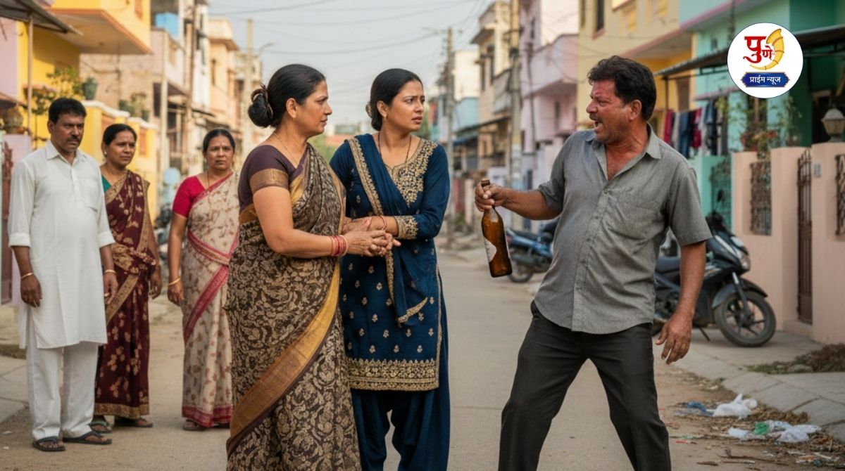 Crime News: She collapsed in a pool of blood and he kept cursing her; Minor dispute and Pattha's horrific act with a drunk neighbor...