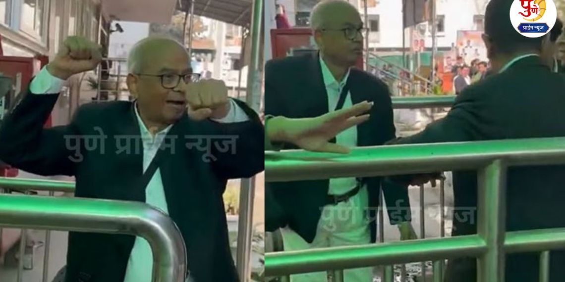 Rakesh Kishore Viral Video: Lawyer who threw shoes at former Chief Justice B. R. Gavai beaten with slippers; Video in front of...