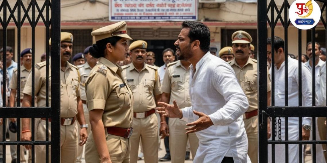 Pune Crime: "Open the gate or else..." Arguing with the police in Bhavani Peth cost the candidate's brother dearly; Accused of violating the code of conduct